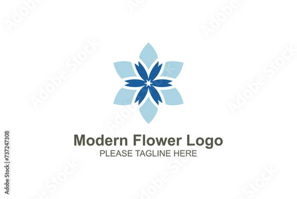 Obraz Modern flower logo