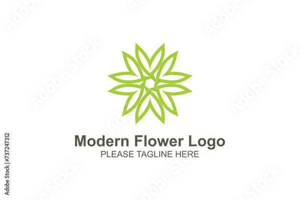 Obraz Modern flower logo