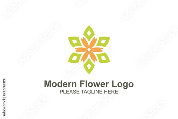 Obraz Modern flower logo