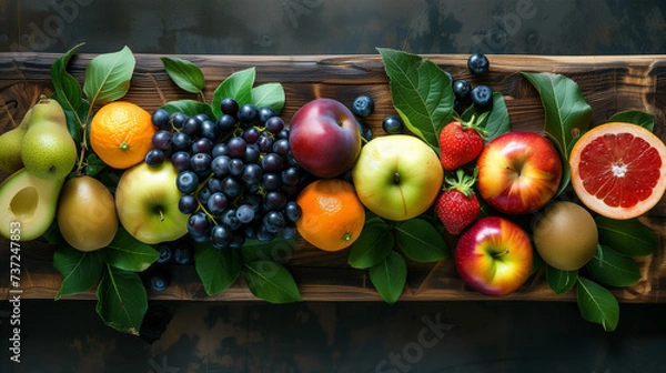 Obraz fruits on a board
