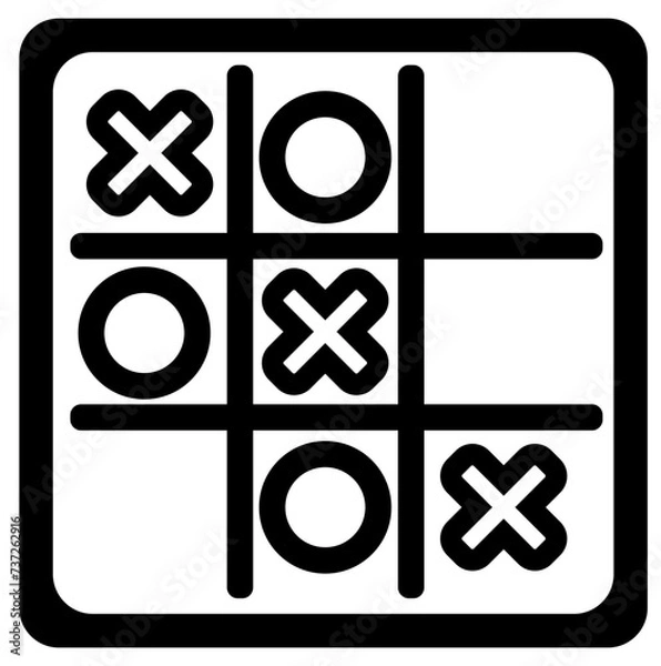 Obraz Tic tac toe game SVG