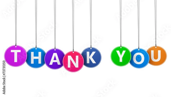 Obraz Dziękuję koncepcja znak