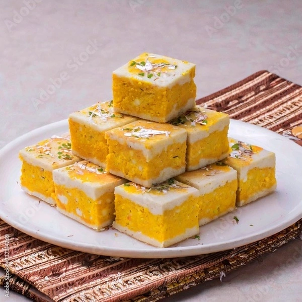 Fototapeta Paneer Burfi