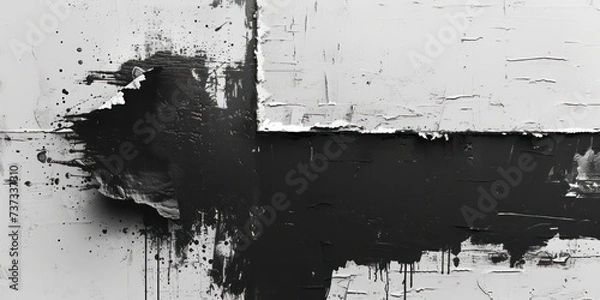 Fototapeta Ultra-minimalist texture with grunge creating a raw, expressive aesthetic.