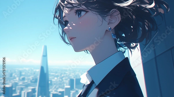 Obraz スーツの女性　OL　新生活　新社会人　大学生