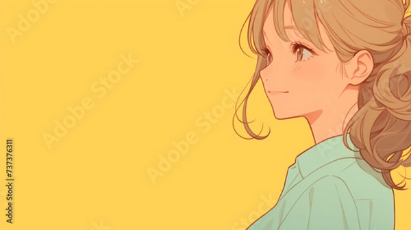 Obraz 若い大学生女性　新生活　新社会人　OL