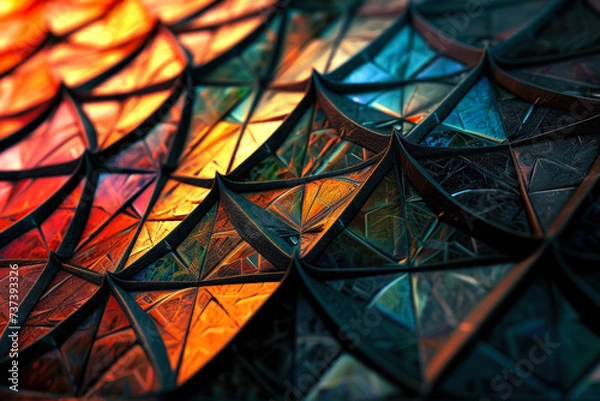 Fototapeta abstract multicolored fractal