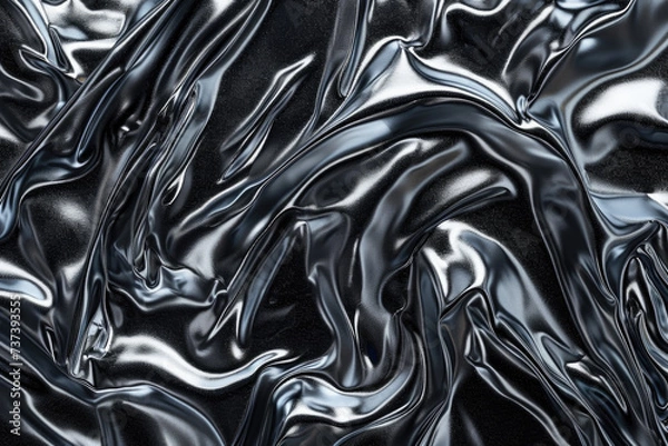 Obraz Melty metallic leather abstract background, metal texture