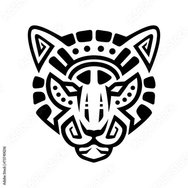 Obraz MAYA STYLE TIGER HEAD LOGO DESIGN