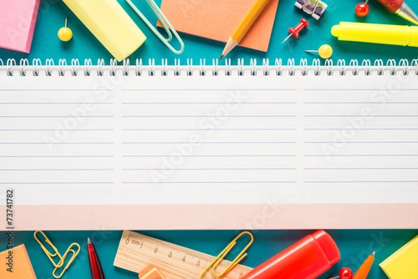 Fototapeta Materiały do ​​biura szkolnego