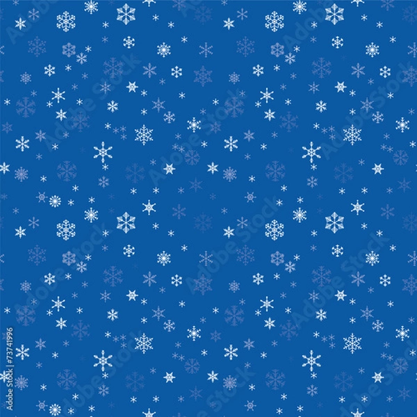 Obraz seamless texture with snowflakes