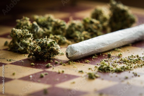 Obraz marihuana wspólne zbliżenie