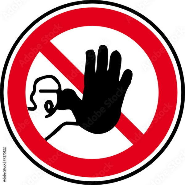 Obraz accès interdit