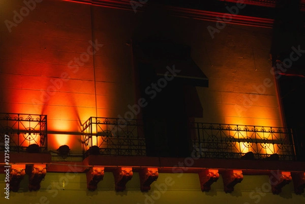 Obraz Old building illuminated