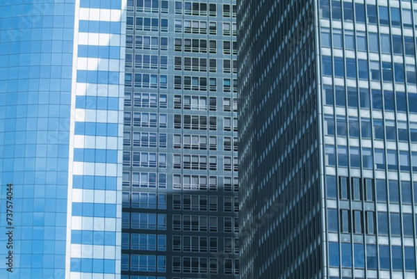 Obraz Modern blue buildings