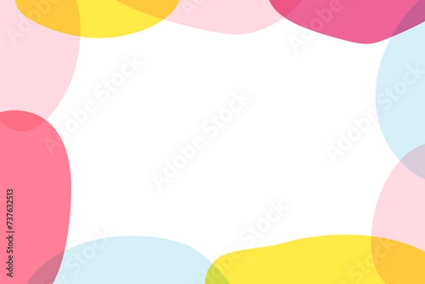 Obraz カラフルなかわいい背景素材