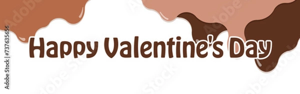 Obraz フレーム素材_垂れたチョコレート