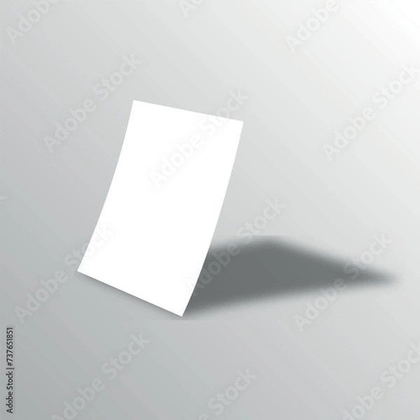 Obraz A4 Paper Mockup Design. A4 Size Design Presentation Mockup.