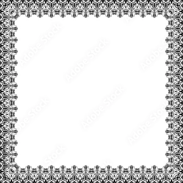 Fototapeta Floral Vector Pattern. Abstract Frame