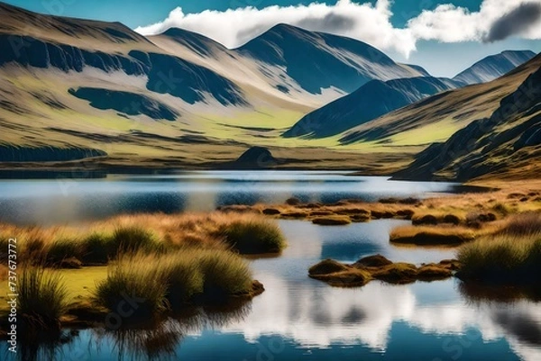 Fototapeta lake reflection