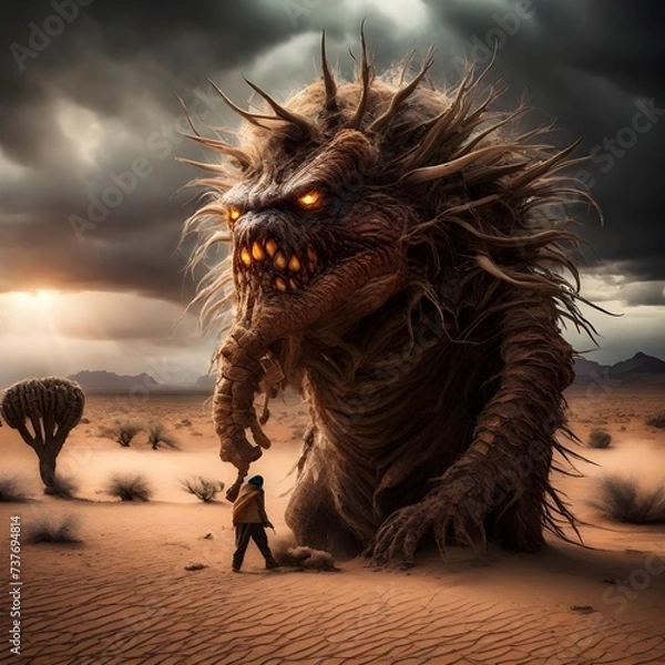 Obraz dragon in desert