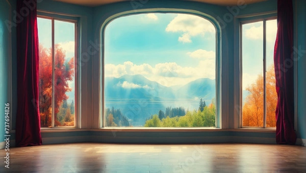 Fototapeta Interior empty room HD