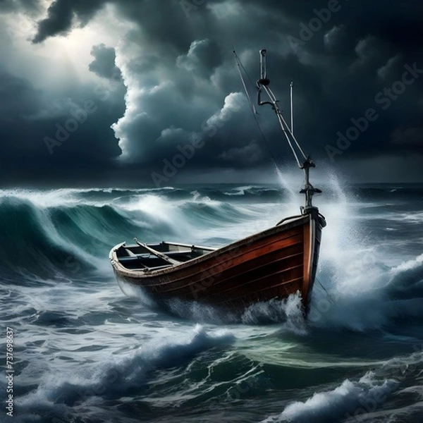 Obraz storm on the sea