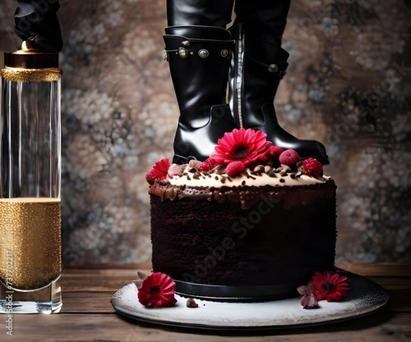 Obraz champagne and roses