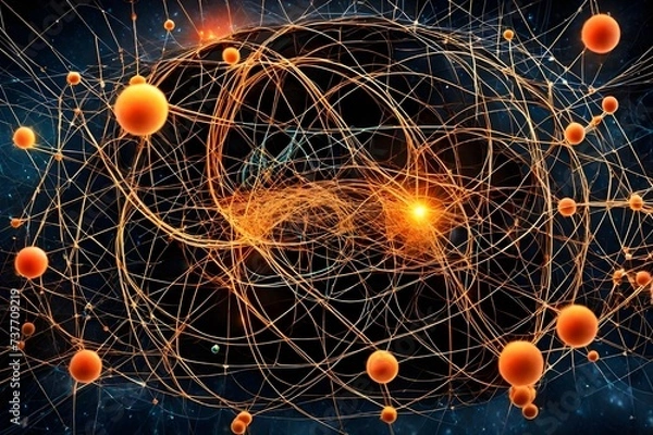 Obraz background with spheres