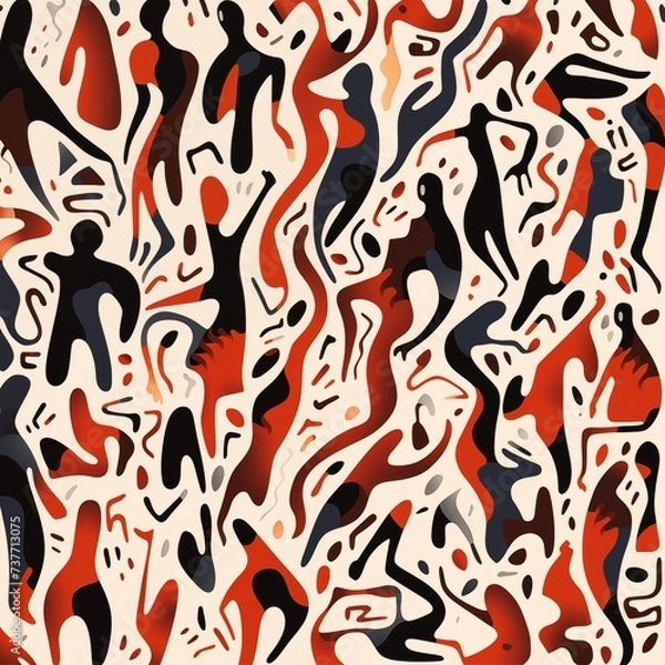 Fototapeta Man shape pattern
