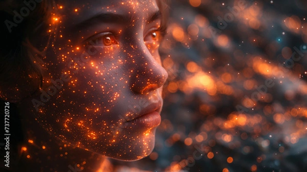 Fototapeta Eyes of the Universe - A Gaze into the Cosmic Network of Connectivity