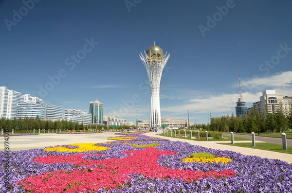 Obraz Bayterek Tower in Astana. symbol of Kazakhstan