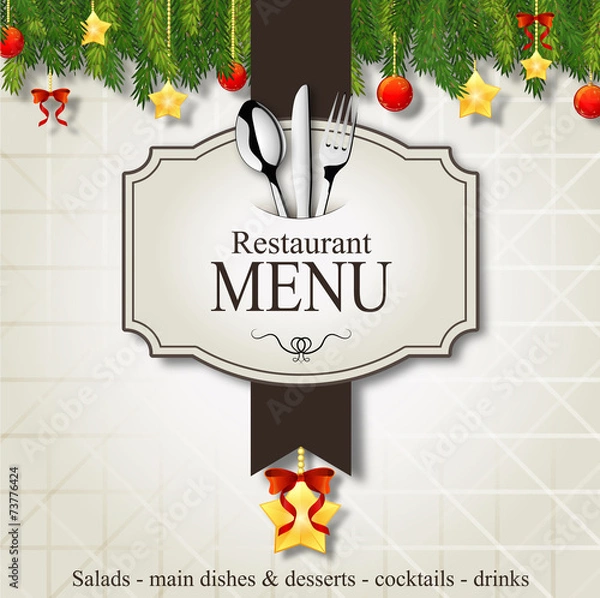 Obraz Christmas menu