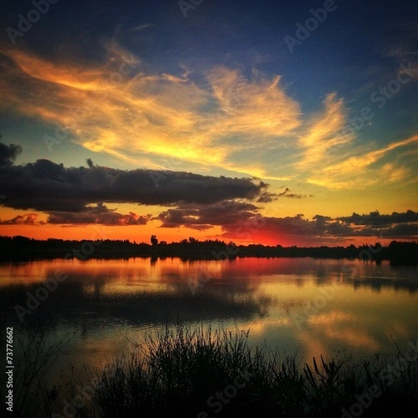 Obraz tramonto lagunare