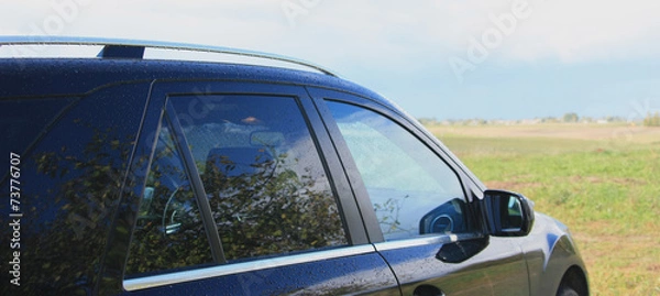 Obraz Raindrops on the car
