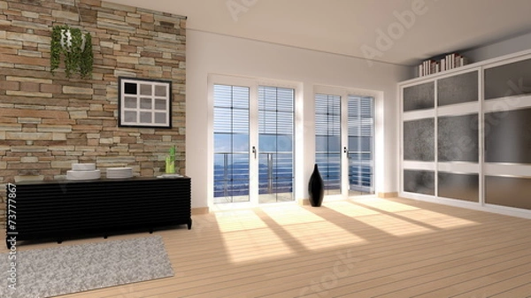 Fototapeta Zimmer möbliert