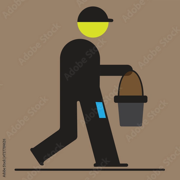 Obraz Man icon vector illustration eps 