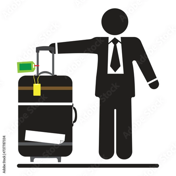 Obraz Business man icon vector illustration eps