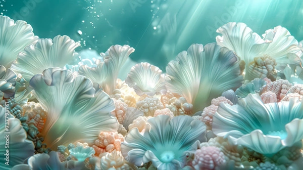 Obraz Elevate your projects with mesmerizing underwater kingdom backgrounds.