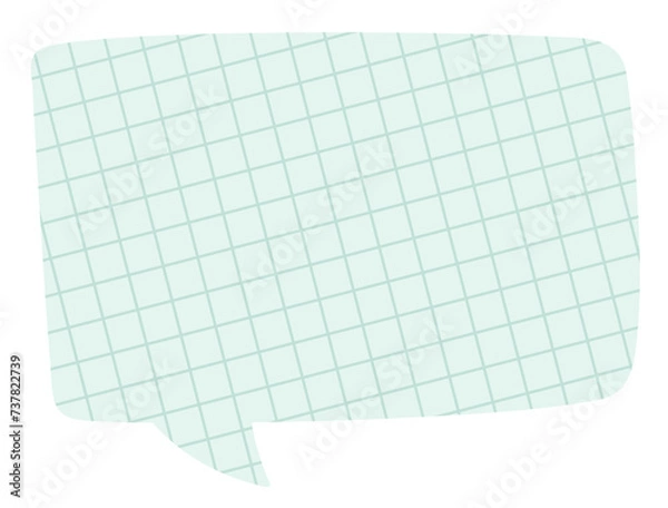 Fototapeta Retro Speech Bubble Collage Paper