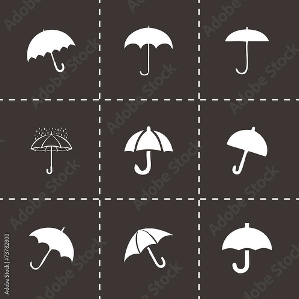 Fototapeta Vector umberlla icon set