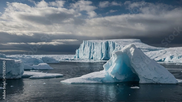 Fototapeta Antarctic ices