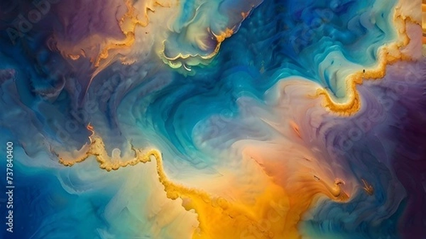 Obraz blue sky and clouds abstract background image