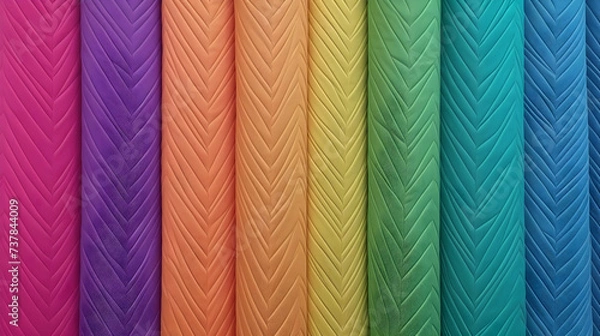 Fototapeta Wave texture silk abstract fabric. Multicolor textile background