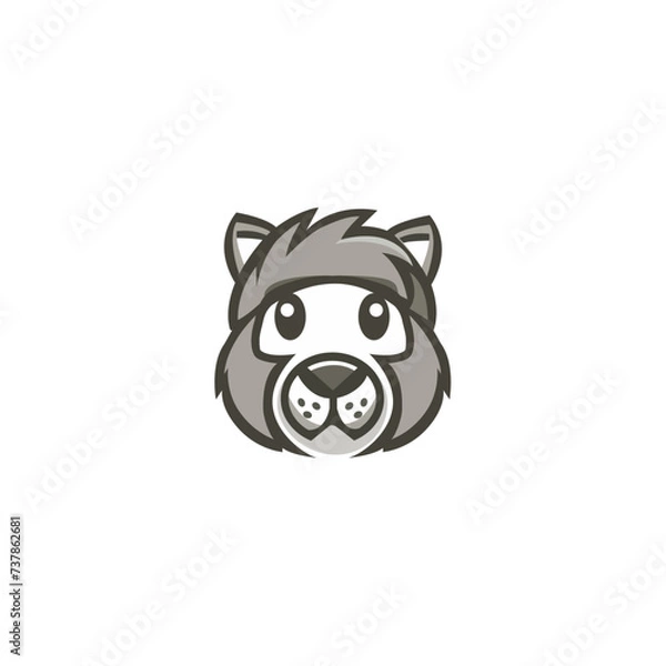 Obraz Poddle vector logo vector art emblem simple