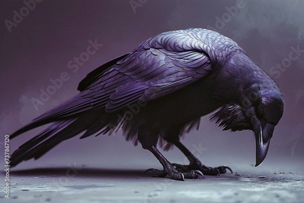 Fototapeta A Parliament of Crows, Guardians of the Wild, An Assembly Marked by Feathered Finesse and Cunning