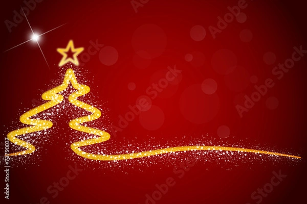 Obraz Christmastree red#3