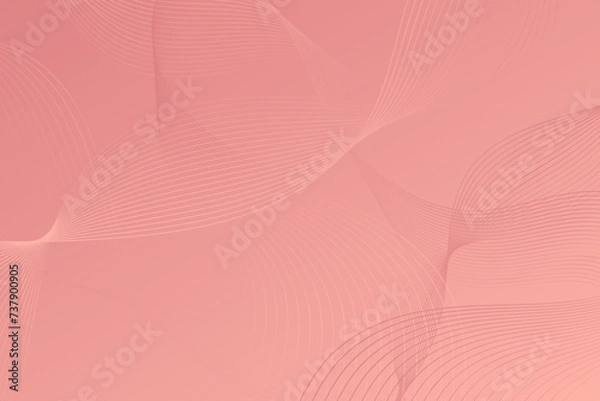 Fototapeta An abstract background featuring pink hues and wavy lines