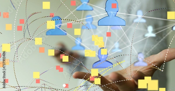 Fototapeta Unity and teamwork concept.