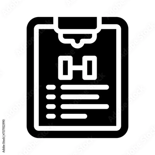 Obraz clipboard glyph icon